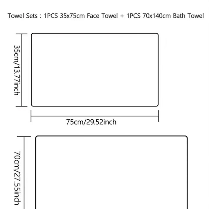 Toalha de banho de rosto adulto grande e grosso Coral Fleece Absorvente absorvente e de secagem rápida Toalha de banho multifuncional Toalhas de microfibra