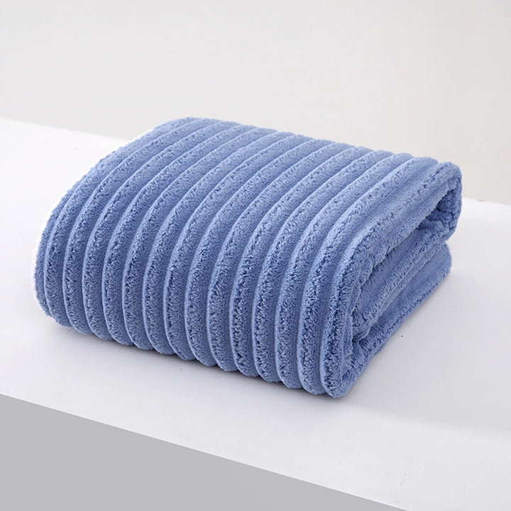 Toalha de banho de rosto adulto grande e grosso Coral Fleece Absorvente absorvente e de secagem rápida Toalha de banho multifuncional Toalhas de microfibra