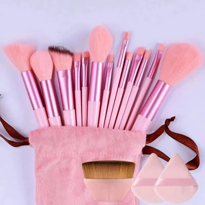 Conjunto de pincéis de maquiagem macios e fofos, profissionais, cosméticos, base, pó, sombra, kabuki, pincel de maquiagem, ferramenta de beleza, maquiagem