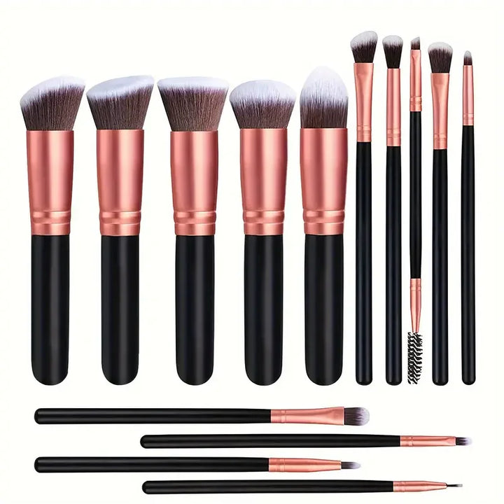 NOVO 14 PCS Pincéis de Maquiagem Set Soft Fluffy Foundation Blush Powder Eyeshadow Blending Cosméticos Femininos Ferramenta de Beleza Presente de Natal