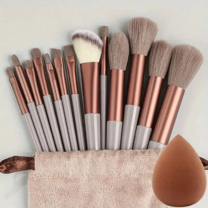 Conjunto de pincéis de maquiagem macios e fofos, profissionais, cosméticos, base, pó, sombra, kabuki, pincel de maquiagem, ferramenta de beleza, maquiagem