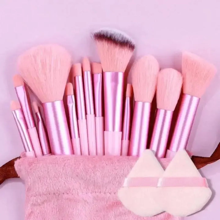 Conjunto de pincéis de maquiagem macios e fofos, profissionais, cosméticos, base, pó, sombra, kabuki, pincel de maquiagem, ferramenta de beleza, maquiagem