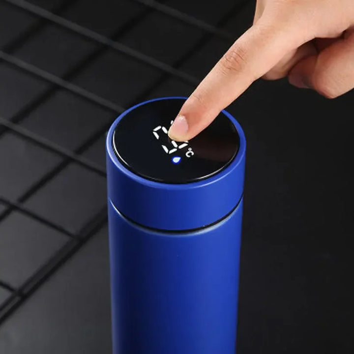 500ML Criativo Inteligente LED Garrafa Térmica Display de Temperatura Frascos de Vácuo Garrafa de Água de Aço Inoxidável Copo Térmico