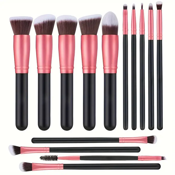 NOVO 14 PCS Pincéis de Maquiagem Set Soft Fluffy Foundation Blush Powder Eyeshadow Blending Cosméticos Femininos Ferramenta de Beleza Presente de Natal