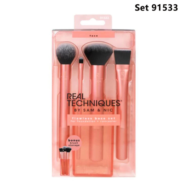 Real Techniques Pincéis de Maquiagem Set Para Base Cosmética Pó Blush Sombra Kabuki Mistura Make Up Brush Ferramenta de Beleza 1895