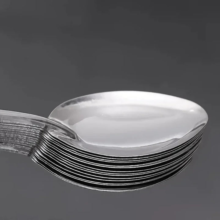 Colheres de aço inoxidável de 17 cm para sorvete Sobremesa Melancia Colheres de chá Cozinha Alça longa Colher de sopa Colheres Talheres Utensílios
