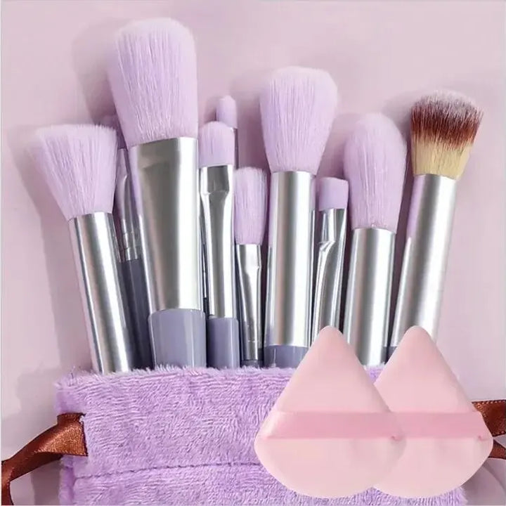 Conjunto de pincéis de maquiagem macios e fofos, profissionais, cosméticos, base, pó, sombra, kabuki, pincel de maquiagem, ferramenta de beleza, maquiagem