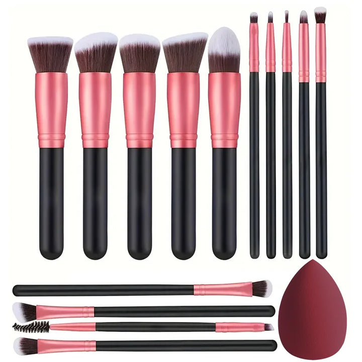 NOVO 14 PCS Pincéis de Maquiagem Set Soft Fluffy Foundation Blush Powder Eyeshadow Blending Cosméticos Femininos Ferramenta de Beleza Presente de Natal