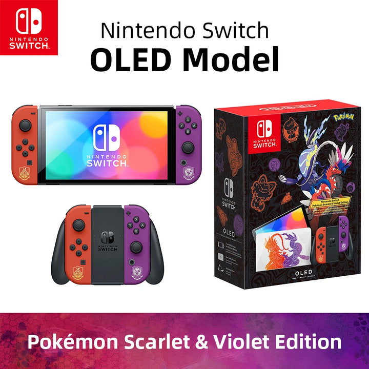 Nintendo Switch OLED Modelo Branco Conjunto 7 Polegadas Tela Joy-Con Alça Áudio Aprimorado Ajustável Console Modo TV Estável Videogame