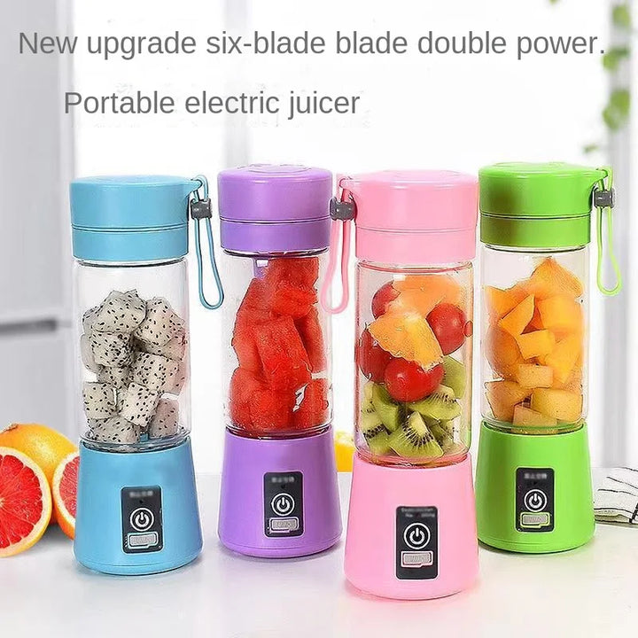Mini Liquidificador Elétrico de Suco Shake Portátil Mini Copo de Suco Whirlwind Carregamento Mini Edição Máquina de Suco de Frutas 6 Lâminas