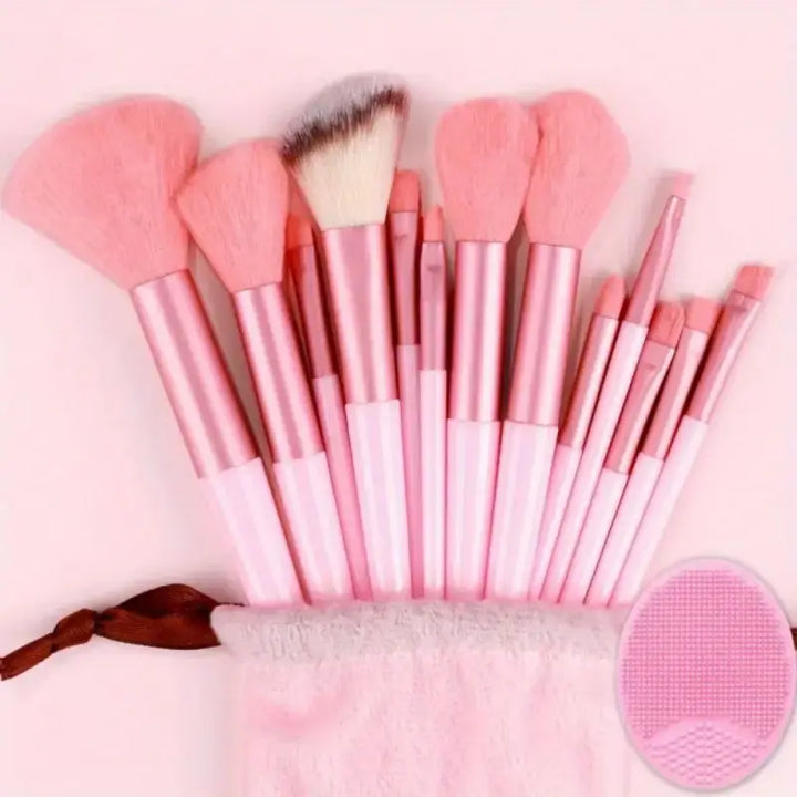 Conjunto de pincéis de maquiagem macios e fofos, profissionais, cosméticos, base, pó, sombra, kabuki, pincel de maquiagem, ferramenta de beleza, maquiagem