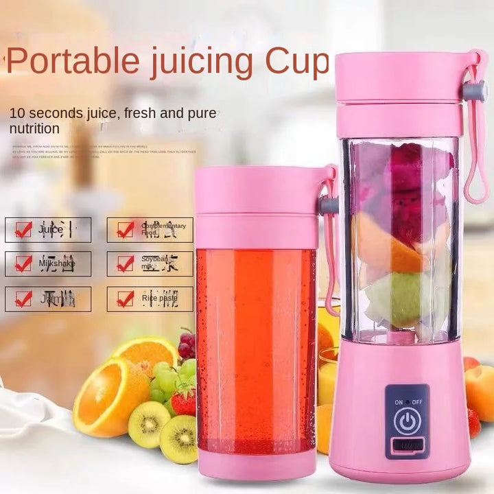 Mini Liquidificador Elétrico de Suco Shake Portátil Mini Copo de Suco Whirlwind Carregamento Mini Edição Máquina de Suco de Frutas 6 Lâminas