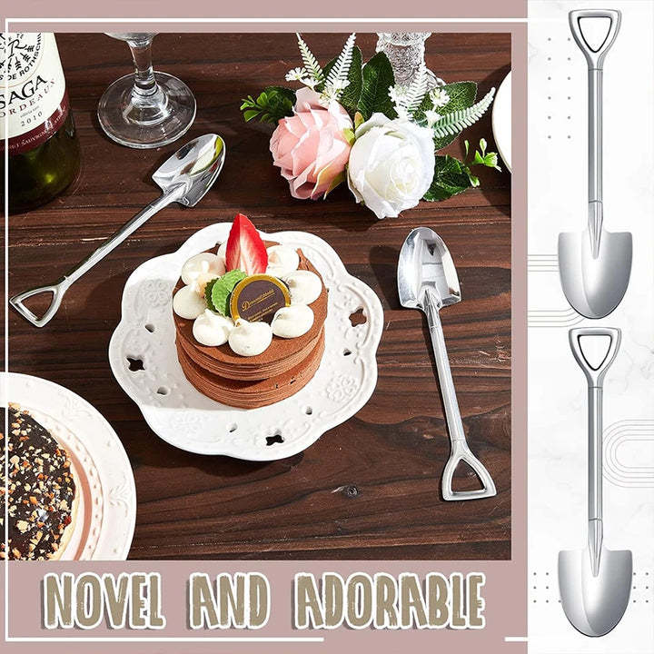 20/1Pcs Aço Inoxidável Pá Colher Ouro Prata Colheres de Café Sorvete Sobremesa Colher Colher de Chá Talheres de Cozinha Conjunto