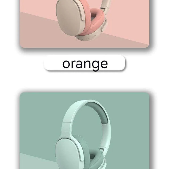 #P2961 Fones de ouvido sem fio Bluetooth 5.3 sobre a orelha Fone de ouvido estéreo de alta fidelidade True Sports com fones de ouvido TF / AUX Music Player com microfone HD