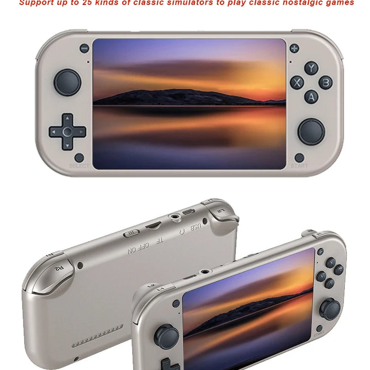 M17 Console de jogos Retro Handheld Video Game Console Open Source Linux System 4,3 polegadas IPS Screen Portable Pocket Video Player