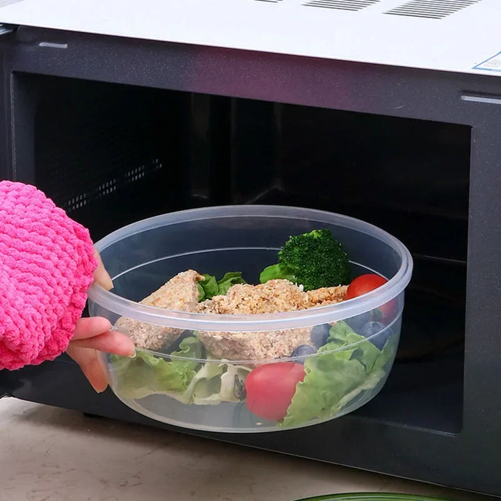 Caixa de conservação de alimentos frescos pode ser aquecida no forno de micro-ondas, caixa de armazenamento para geladeira e freezer de cozinha, lancheira transparente com tampa
