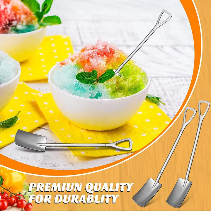20/1Pcs Aço Inoxidável Pá Colher Ouro Prata Colheres de Café Sorvete Sobremesa Colher Colher de Chá Talheres de Cozinha Conjunto