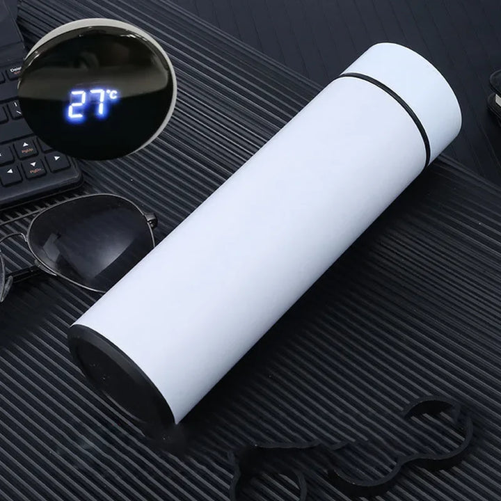 500ML Criativo Inteligente LED Garrafa Térmica Display de Temperatura Frascos de Vácuo Garrafa de Água de Aço Inoxidável Copo Térmico