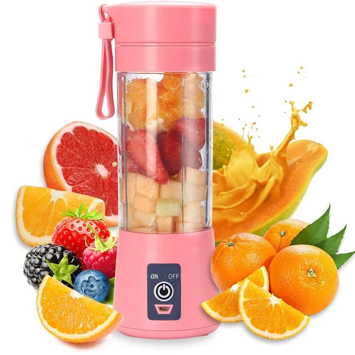 Mini Liquidificador Elétrico de Suco Shake Portátil Mini Copo de Suco Whirlwind Carregamento Mini Edição Máquina de Suco de Frutas 6 Lâminas
