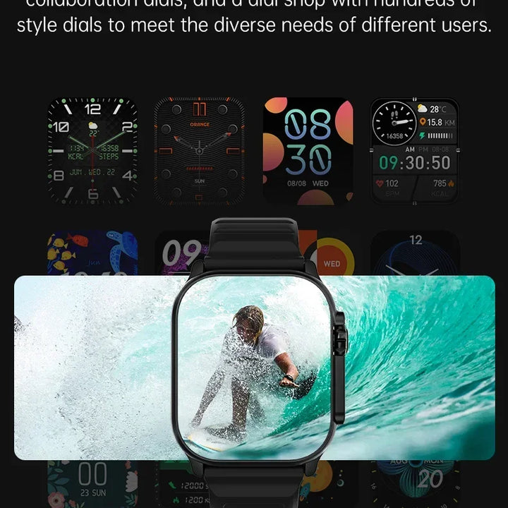 2024 T900 Ultra 2 Relógio Inteligente Masculino 49mm Série 8 2.3 "Tela AMOLED NFC Bússola À Prova D'Água Para Apple Watch IWO Ultra 8 Smartwatch