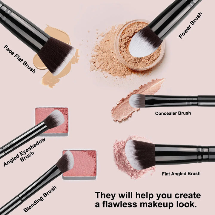 NOVO 14 PCS Pincéis de Maquiagem Set Soft Fluffy Foundation Blush Powder Eyeshadow Blending Cosméticos Femininos Ferramenta de Beleza Presente de Natal