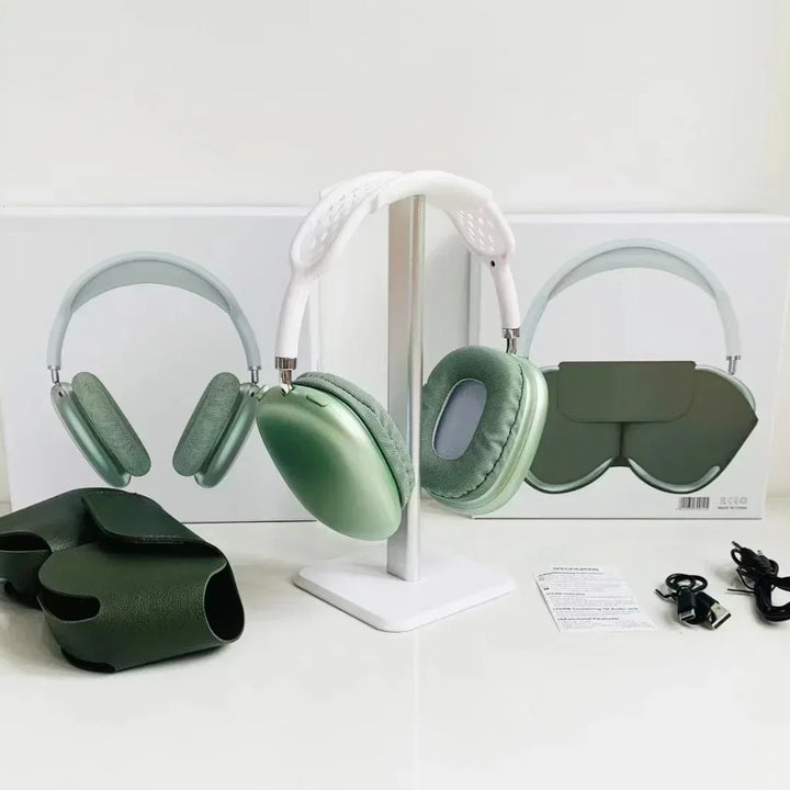 Fone de Ouvido AirPods Max Premium Super Bass Bluetooth Com Microfone Over-ear para Android IOS