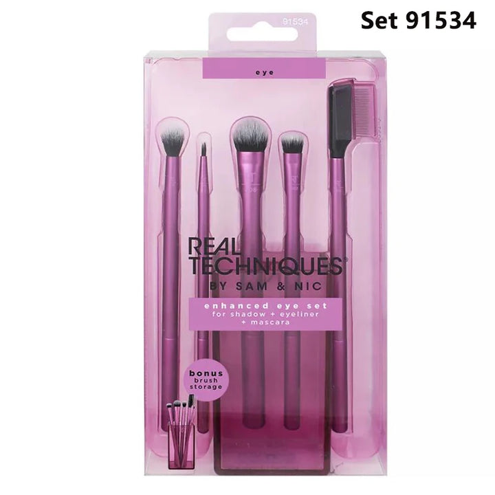 Real Techniques Pincéis de Maquiagem Set Para Base Cosmética Pó Blush Sombra Kabuki Mistura Make Up Brush Ferramenta de Beleza 1895