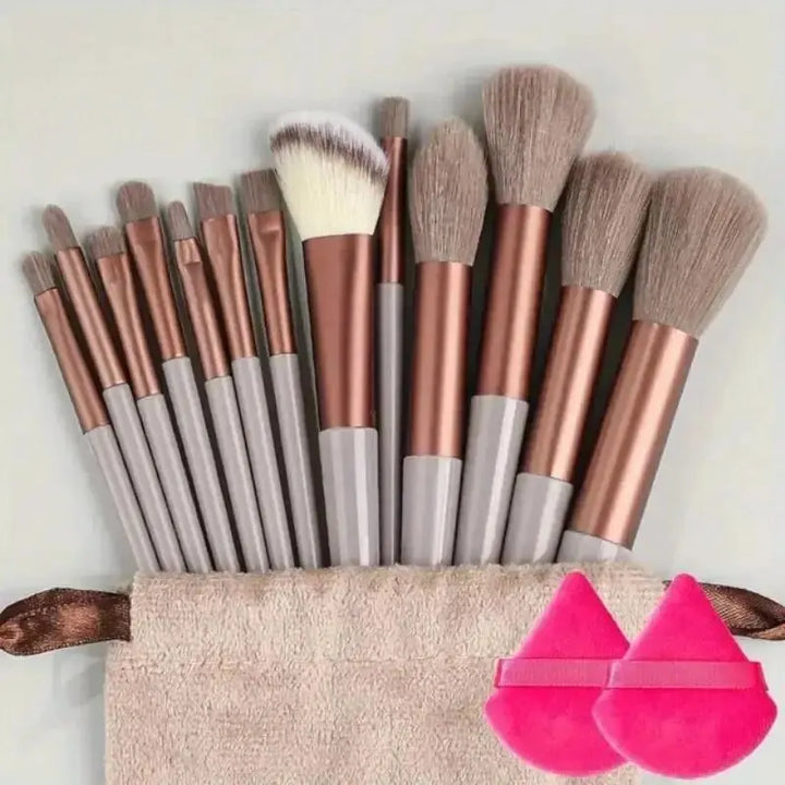 Conjunto de pincéis de maquiagem macios e fofos, profissionais, cosméticos, base, pó, sombra, kabuki, pincel de maquiagem, ferramenta de beleza, maquiagem