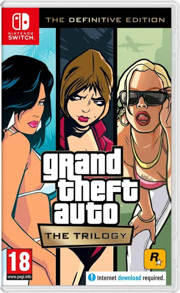 Grand Theft Auto GTA Nintendo Switch Game Deals The Trilogy Definitive Edition Cartão de Jogo Físico Original para Switch OLED Lite